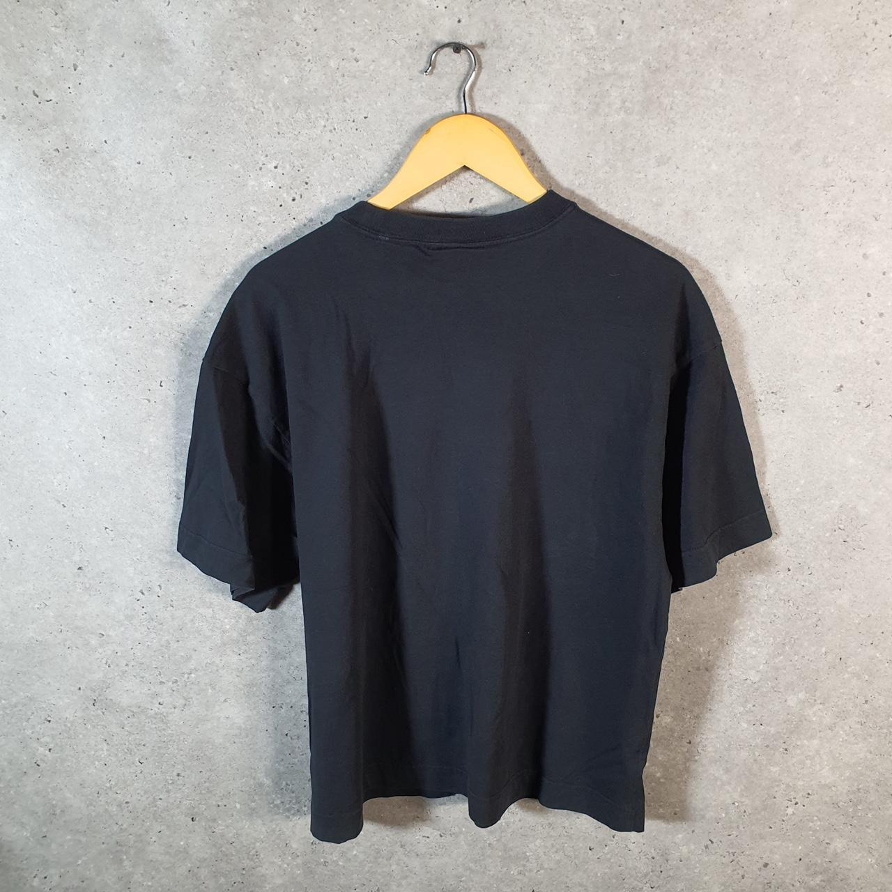 Vintage Nike air Spellout T Shirt Men’s Medium Black Logo Swoosh Athletic
