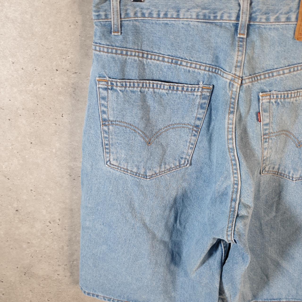 Vintage Levi’s 560 Baggy Shorts Jorts Cargo Mens W38 Blue Relaxed Denim