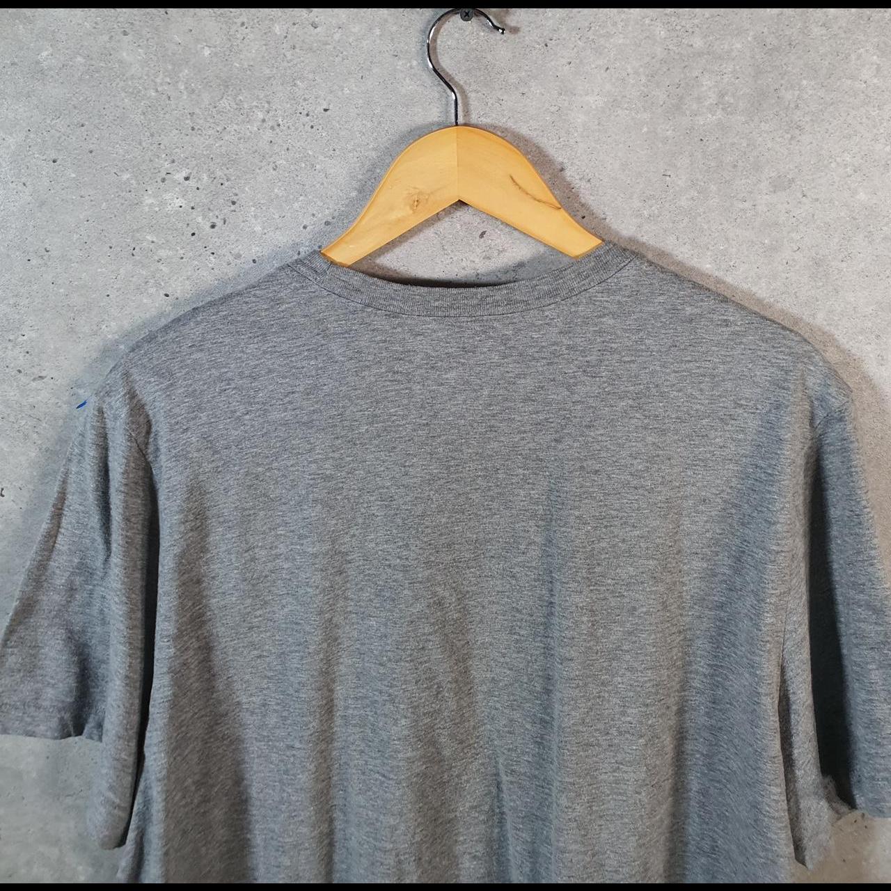 Vintage Nike T Shirt Men’s XL Grey Printed Single Swoosh Logo Athletic Big Fish Vintage