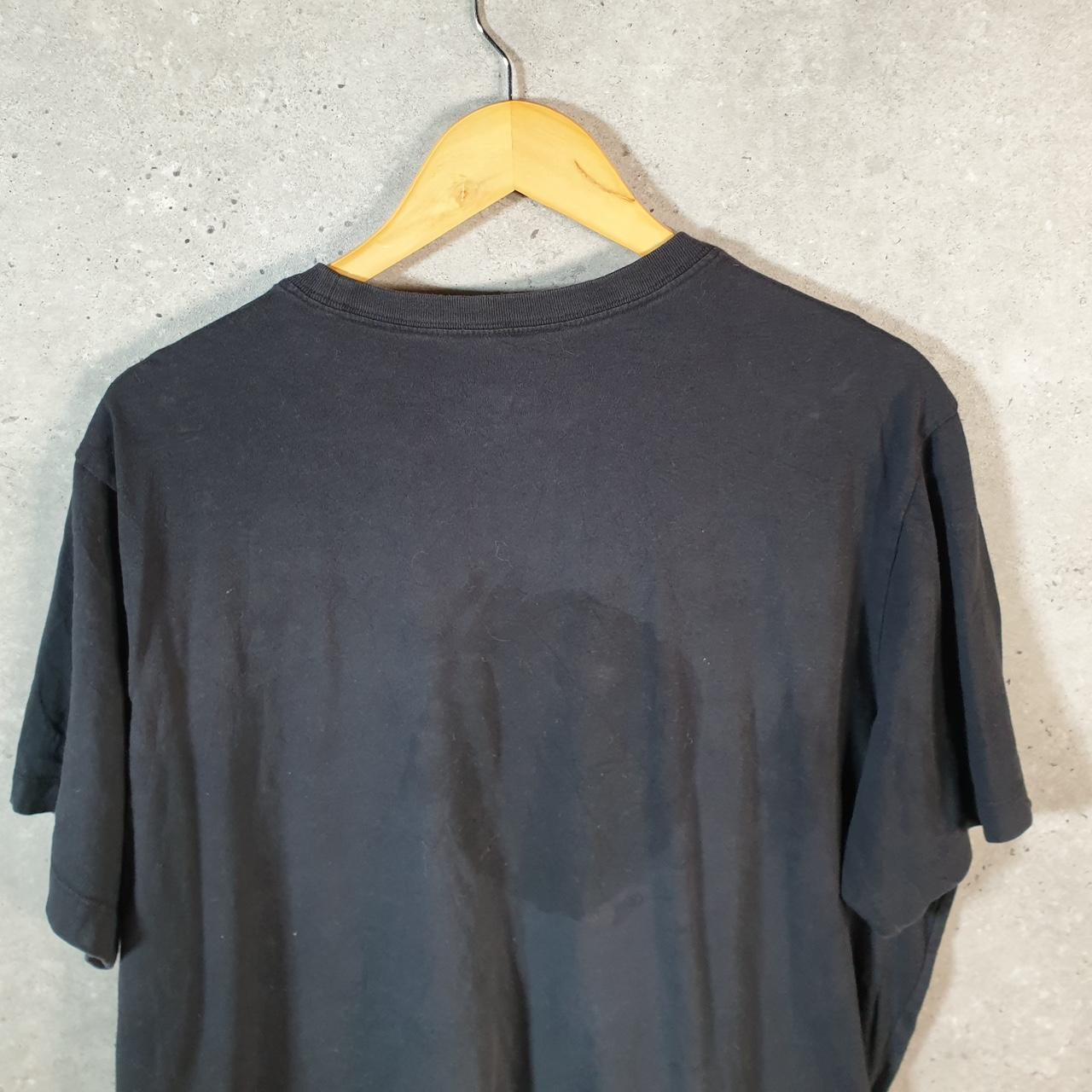 Vintage Nike T Shirt Men’s XL Black Printed Single Swoosh Logo Athletic C8265