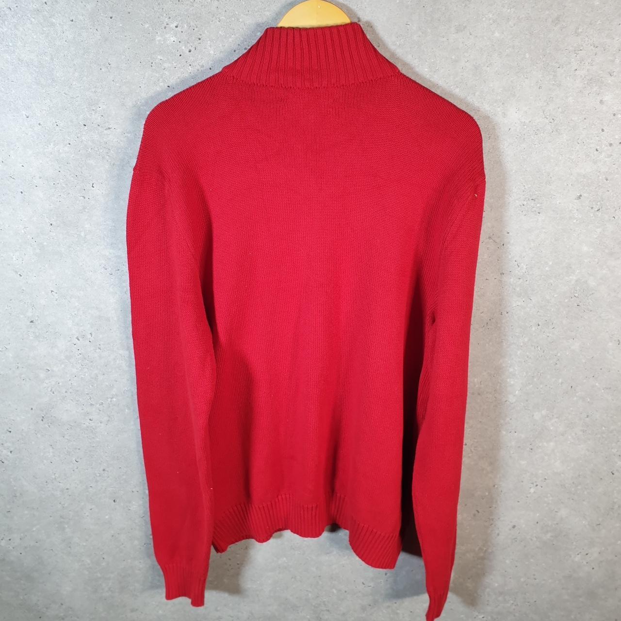 Vintage Ralph Lauren Polo 1/4 Zip Sweatshirt Men’s XL Red Cotton Pullover Pony