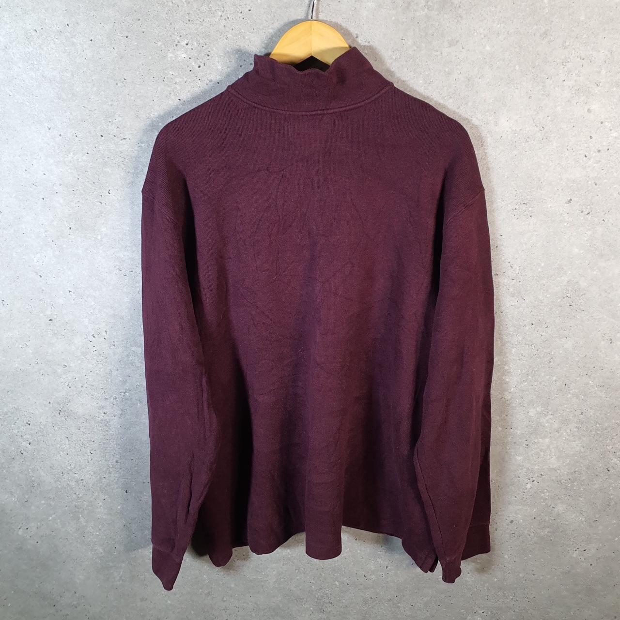 Vintage Ralph Lauren Polo 1/4 Zip Sweatshirt Men’s 2XL Burgundy Cotton Pullover Pony