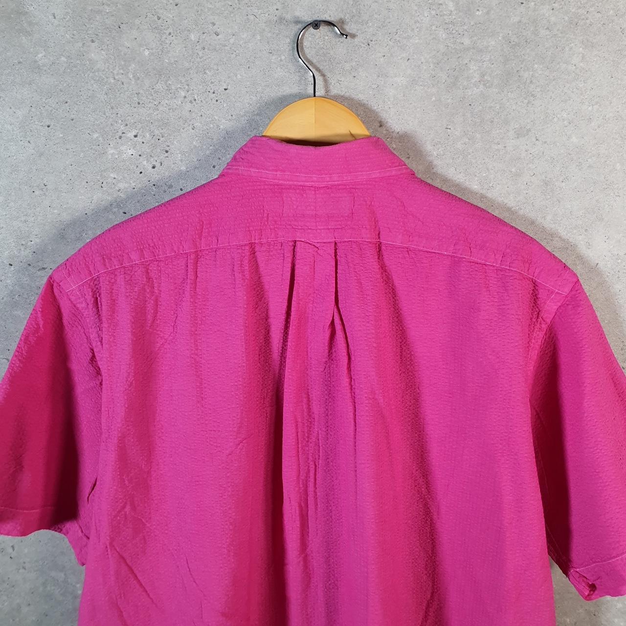 Vintage Ralph Lauren Button Down Shirt Men’s Large Pink Classic Cotton Pony Casual Big Fish Vintage
