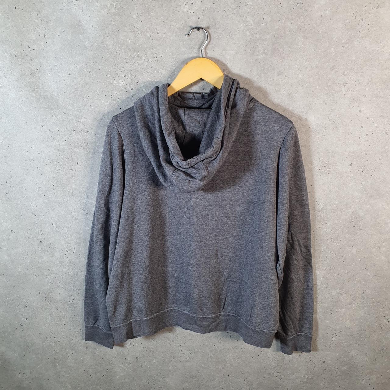 Vintage Nike Club Hoodie Womens Large Grey Swoosh Y2K Pullover Logo