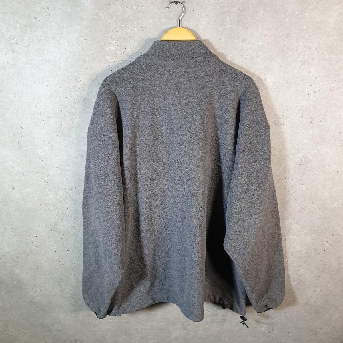 Vintage Chaps Ralph Lauren Full Zip Fleece Sweatshirt Mens 2XL Grey Logo Winter
