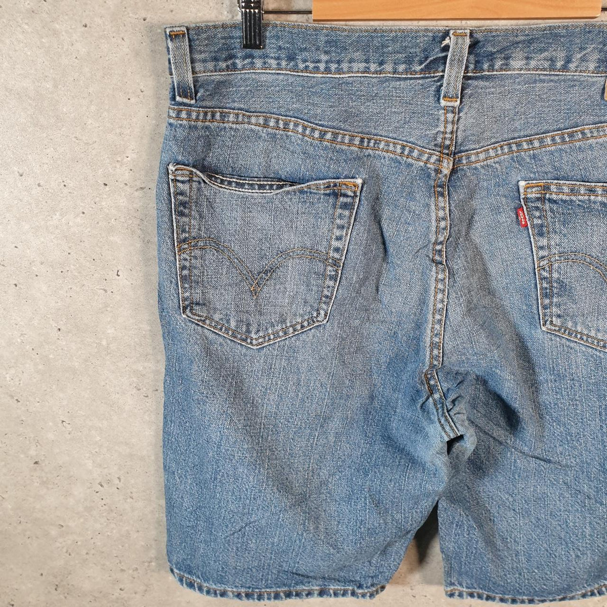 Vintage Levi’s 505 Baggy Shorts Jorts Cargo Men’s W36 Blue Relaxed Denim