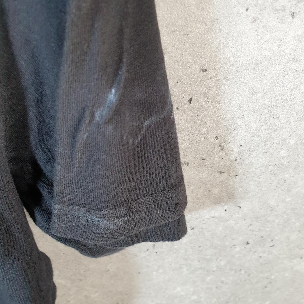 Vintage Adidas Soccer T Shirt Shirt Men’s Medium Black Three Stripes Logo Athletic C9936