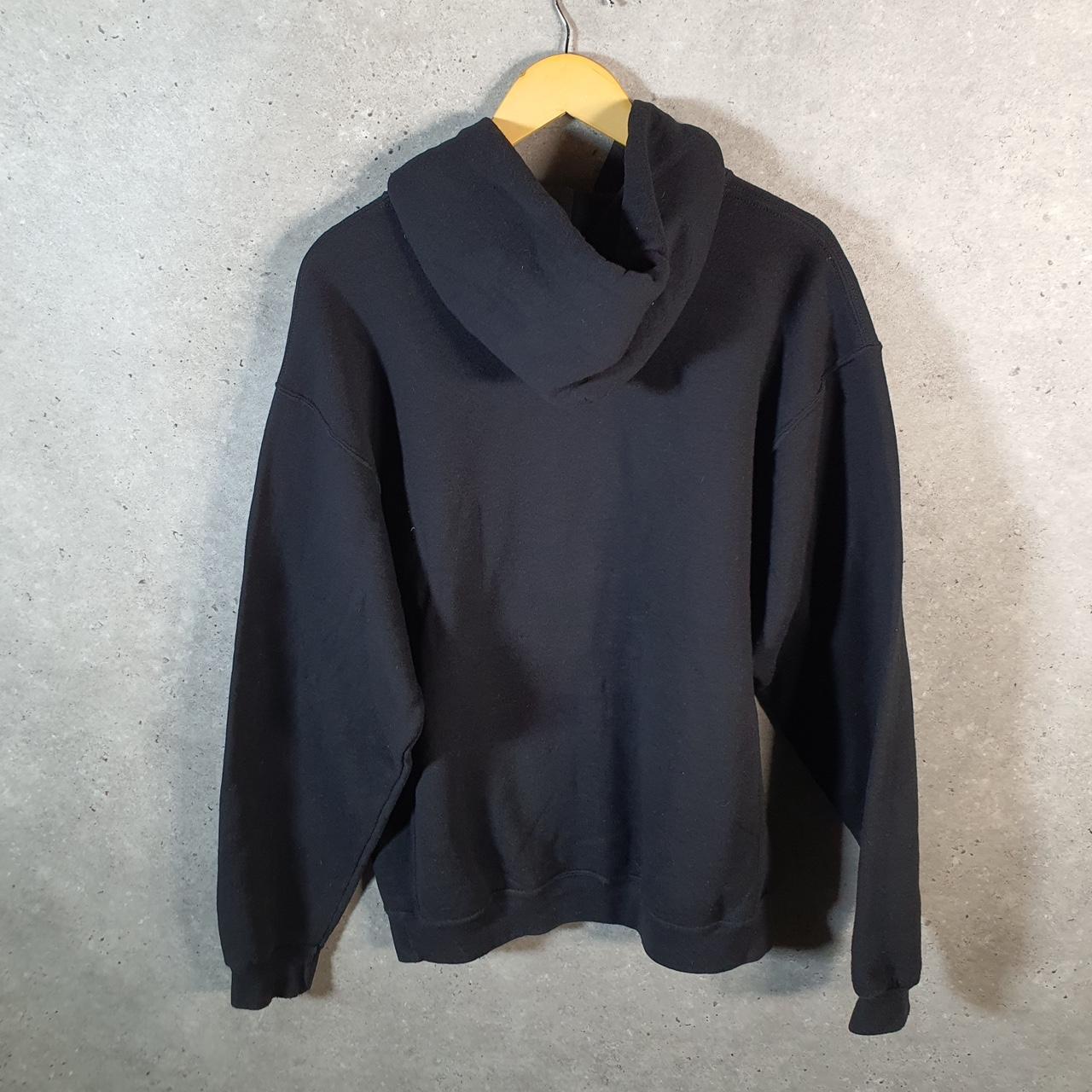 Vintage Russell Athletic Lady Mustang Hoodie Men’s Large Black Pullover Baggy