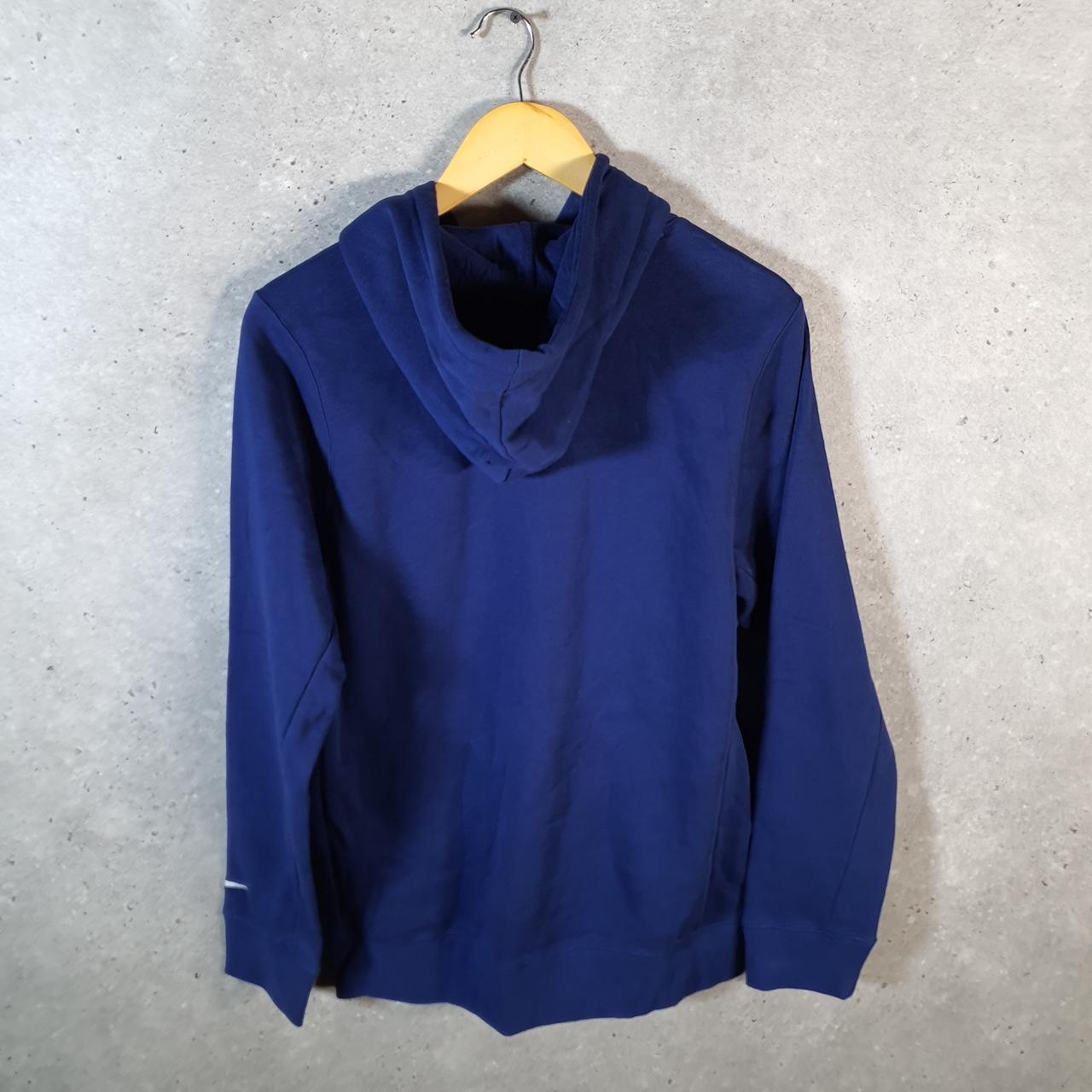 Vintage Nike FC Football Hoodie Men’s Small Blue Swoosh Y2K Pullover Sweatshirt Logo