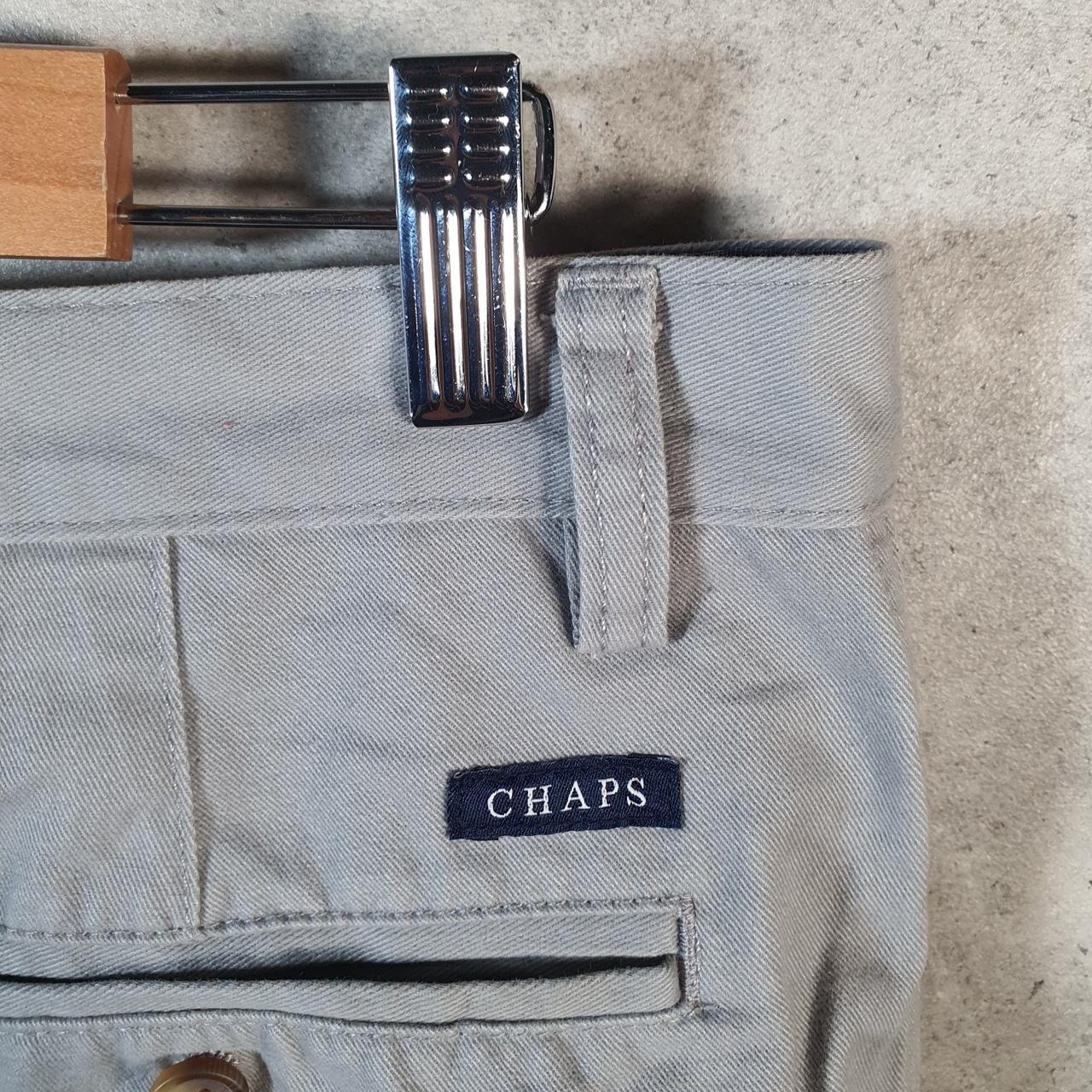 Vintage Chaps Ralph Lauren Chino Shorts Jorts Cargo Men’s W34 Grey Baggy Cotton