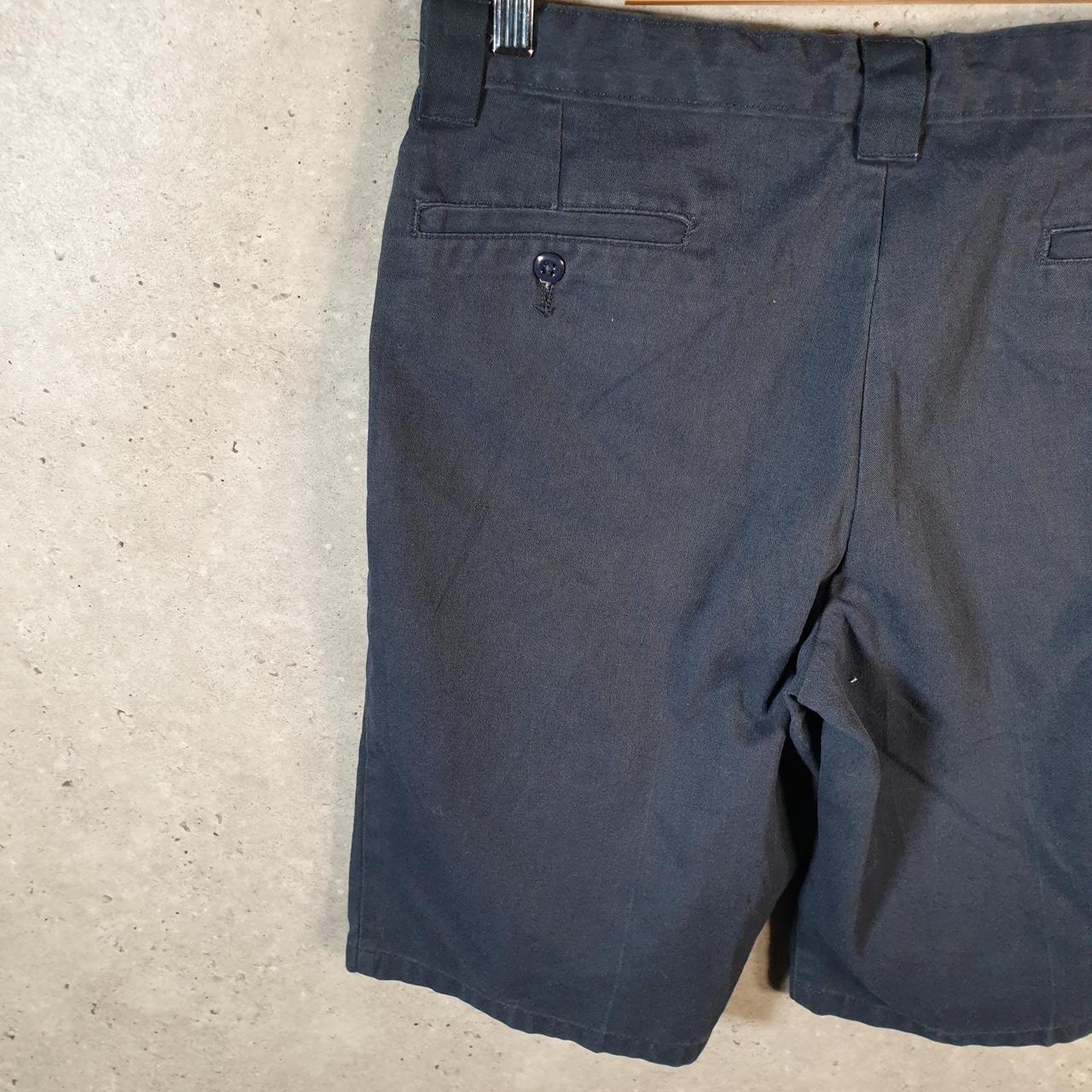 Vintage Dickies Baggy Chino Shorts Jorts Cargo Womens W30 Navy Blue Loose Fit