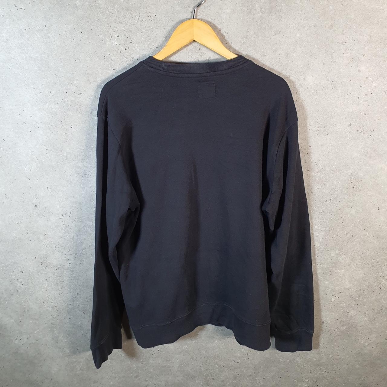 Vintage Champion Sweatshirt Men’s Large Black USA Pullover Spellout Logo