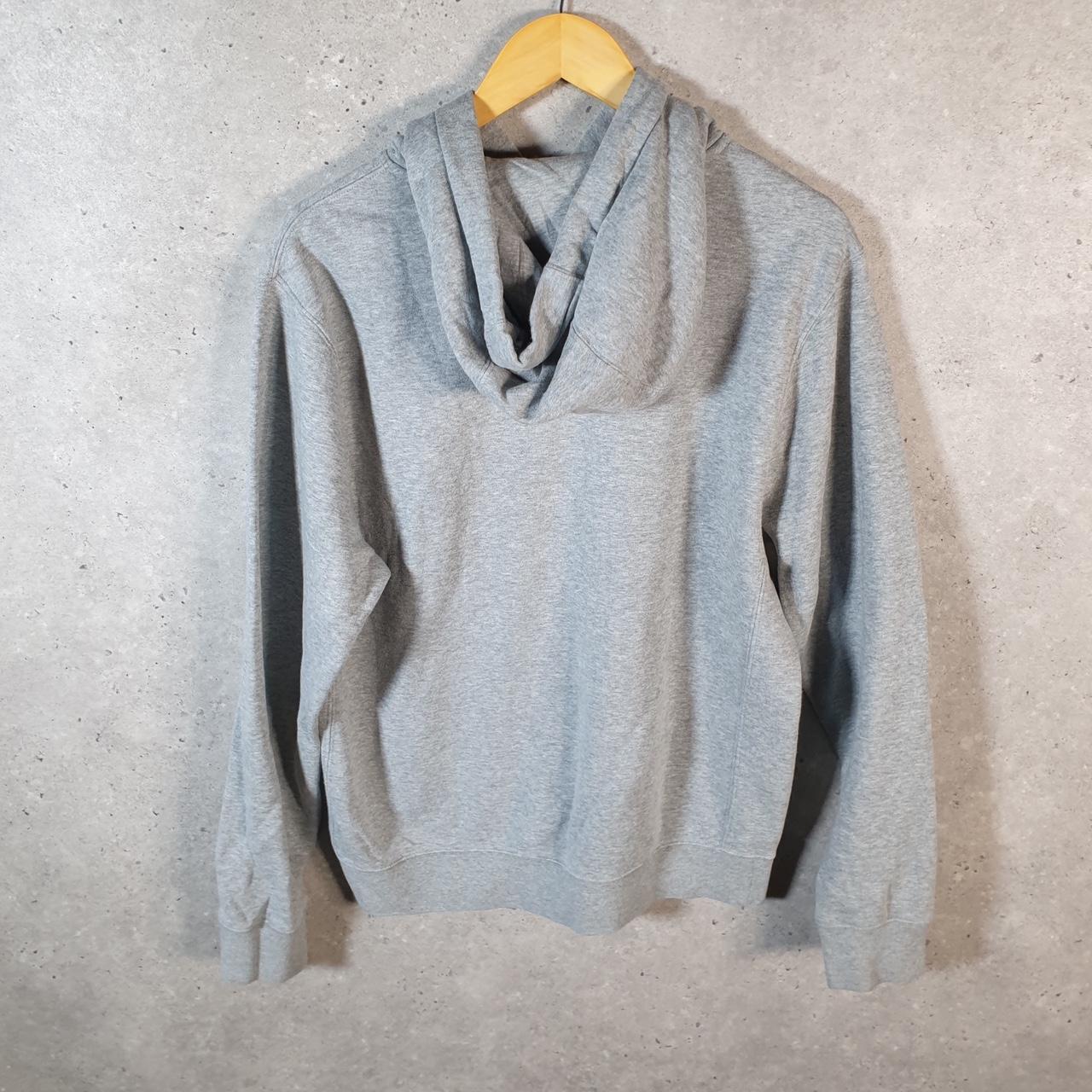 Vintage Nike Club Embroidered Hoodie Men’s Small Grey Swoosh Y2K Pullover Logo