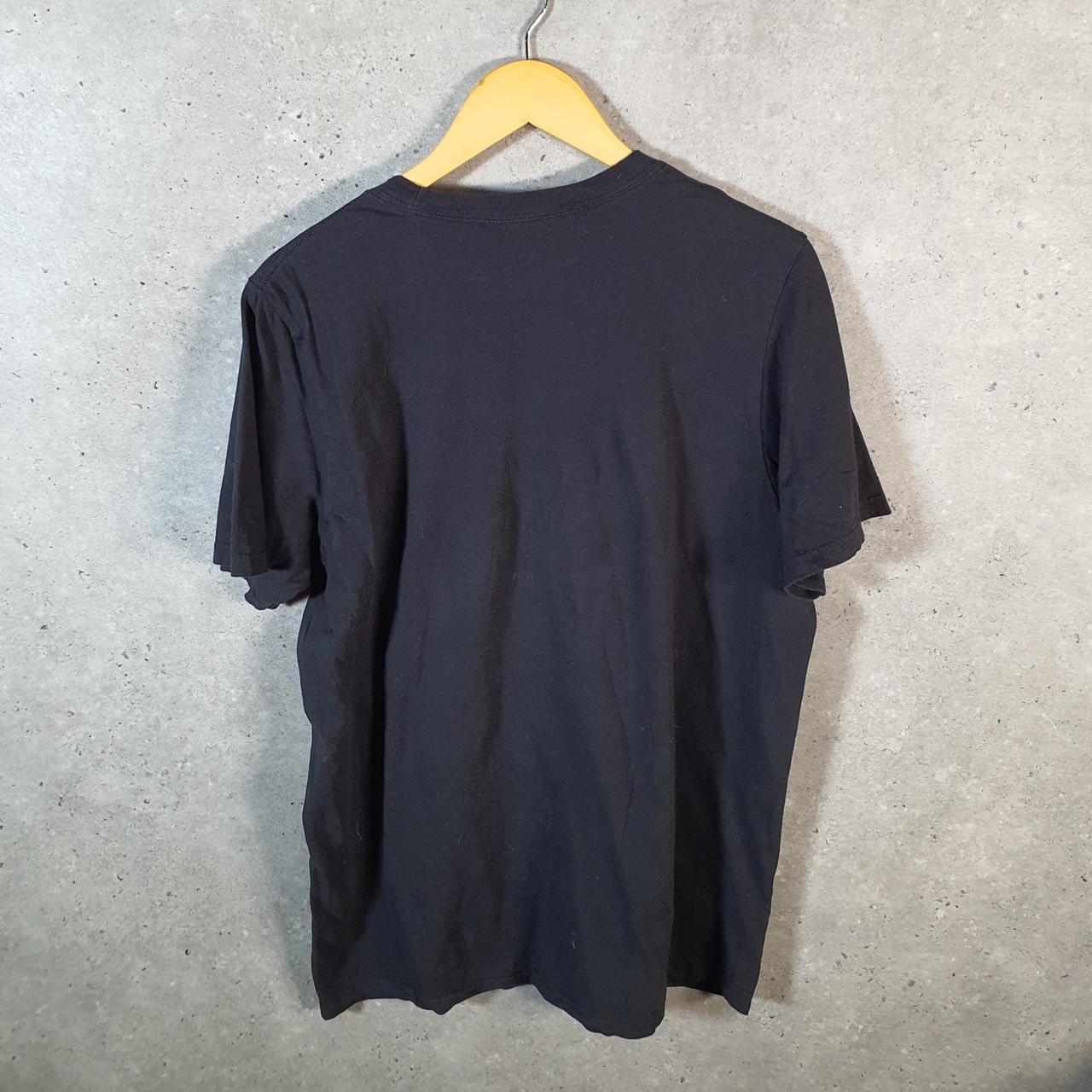 Vintage Adidas Amplifier Spellout T Shirt Men’s Large Black Three Stripes Logo Athletic