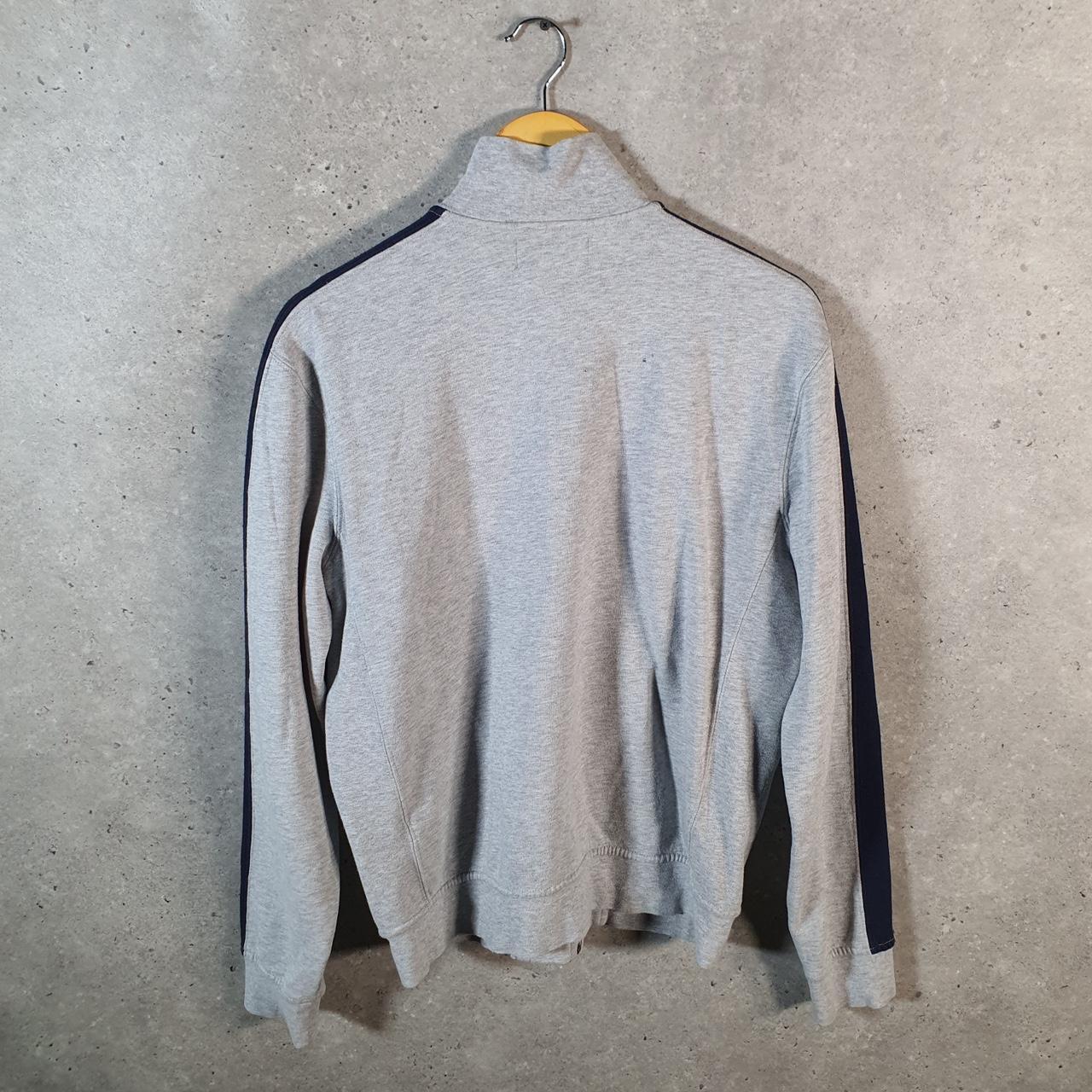 Vintage Ralph Lauren Polo Sweatshirt Men’s Medium Grey Cotton Full Zip Pony