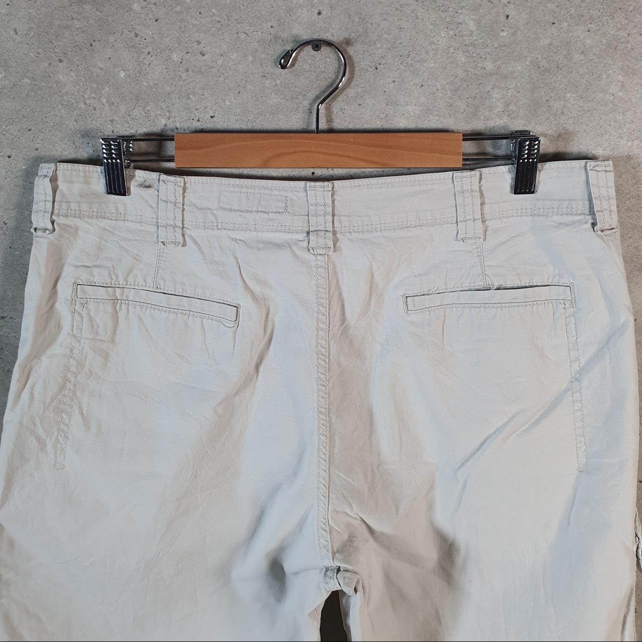 Vintage Wrangler Chino Shorts Jorts Cargo Men’s W36 Beige Baggy Cotton A4433