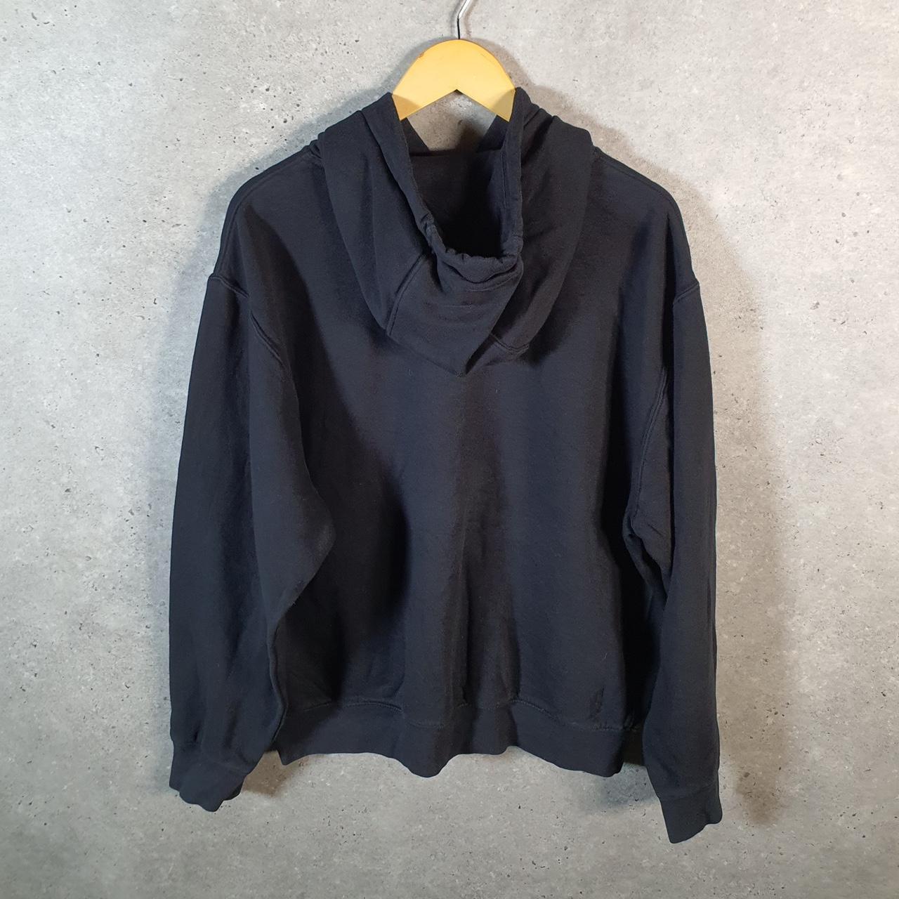 Vintage Nike Club Embroidered Hoodie Men’s Large Black Swoosh Y2K Pullover