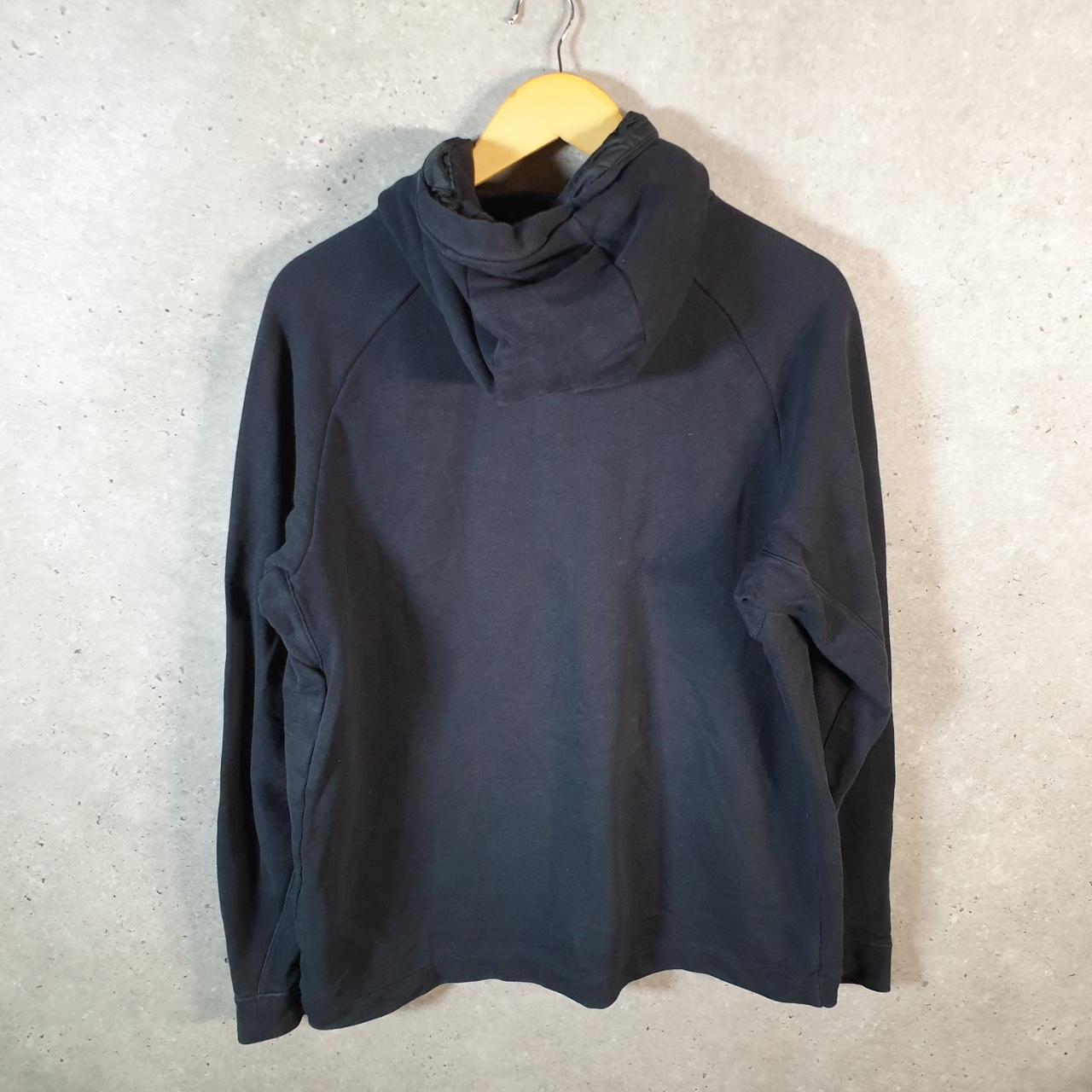 Vintage Nike Club 1/4 Zip Embroidered Hoodie Men’s XL Black Swoosh Y2K Pullover