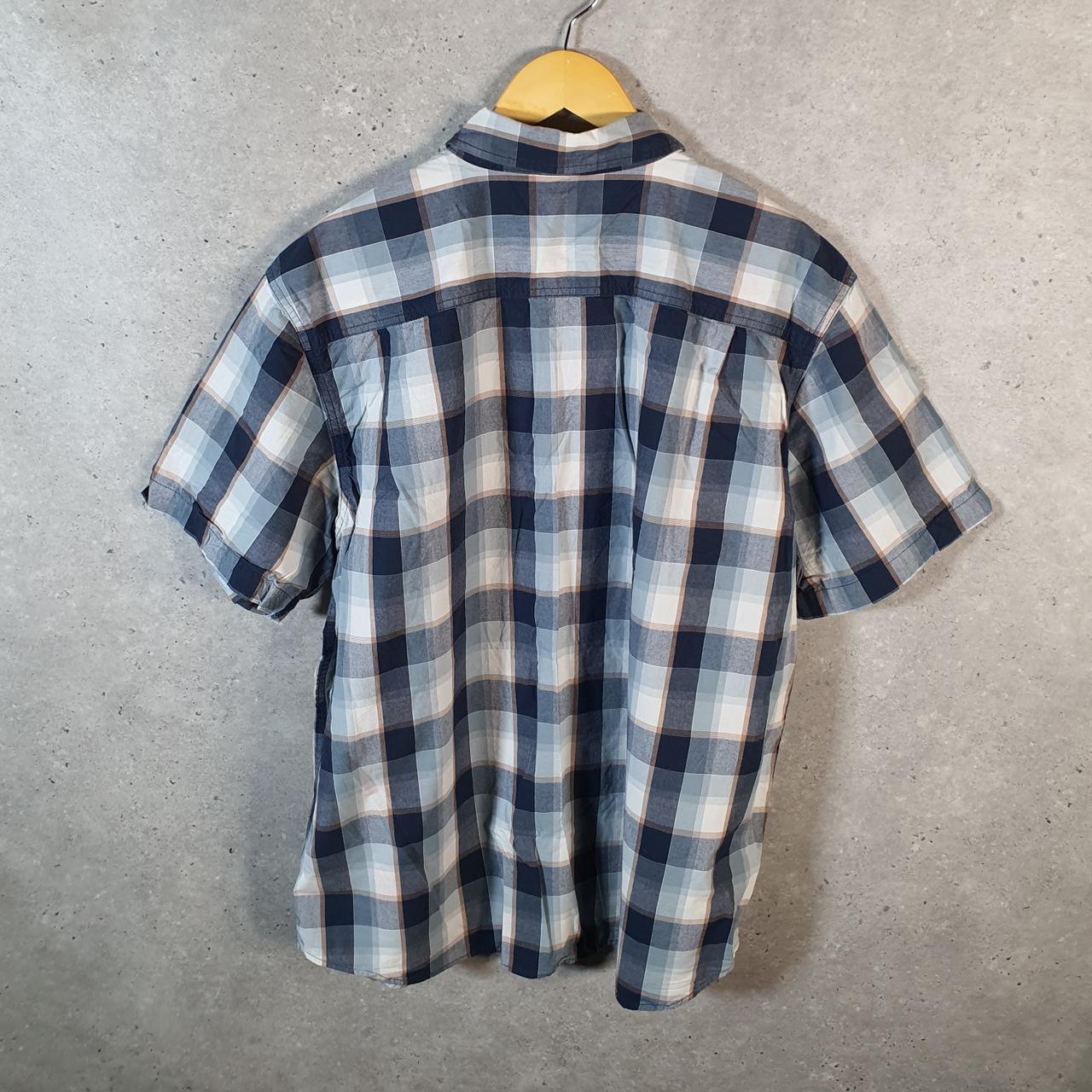Vintage Carhartt Shirt Button Down Mens XL Blue Short Sleeve Utility Relaxed Fit