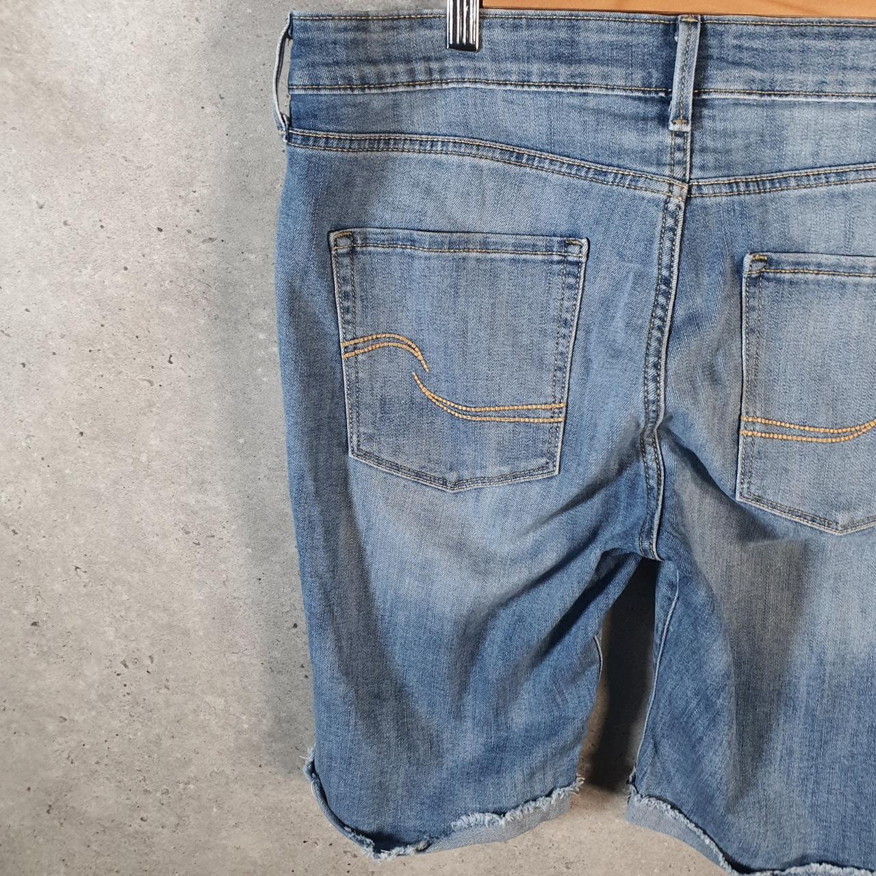 Vintage Levi’s Cut Off Baggy Shorts Jorts Cargo Womens W31 Blue Relaxed Denim