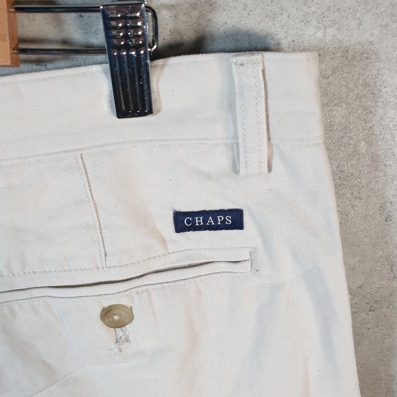 Vintage Chaps Ralph Lauren Polo Shorts Jorts Cargo Men’s W38 Beige Baggy Cotton