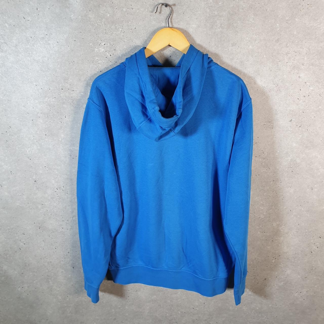 Vintage Nike Club Hoodie Men’s Large Blue Swoosh Y2K Pullover