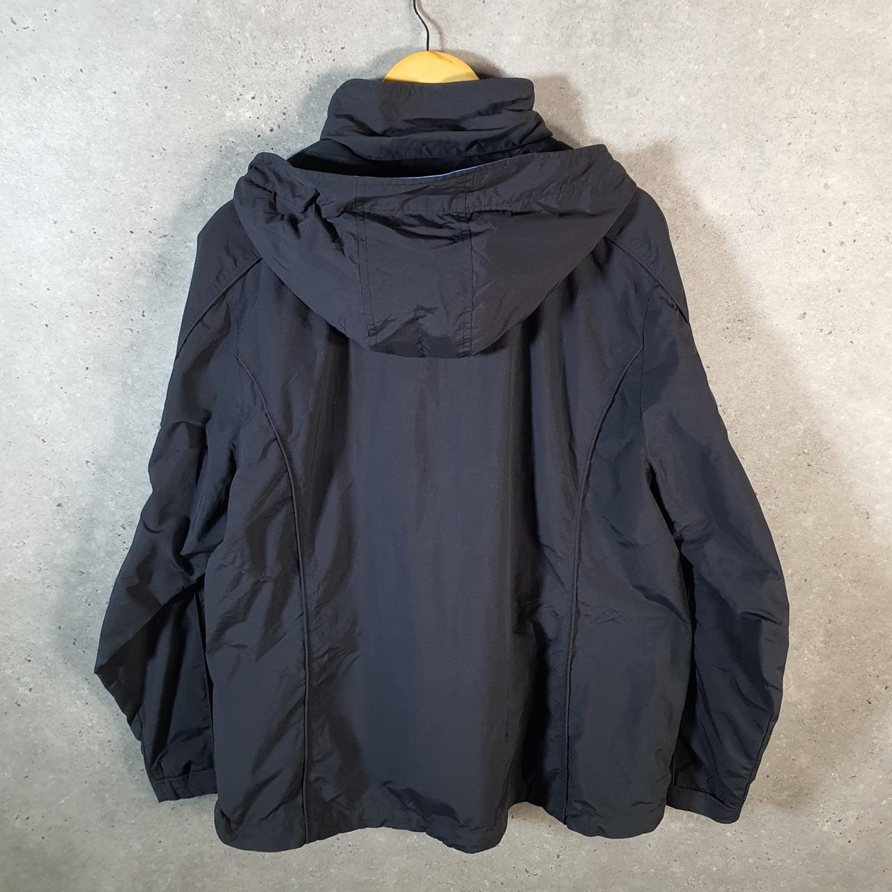 Vintage L.L. Bean Outdoors Nylon Jacket Mens XL Black Waterproof Hooded
