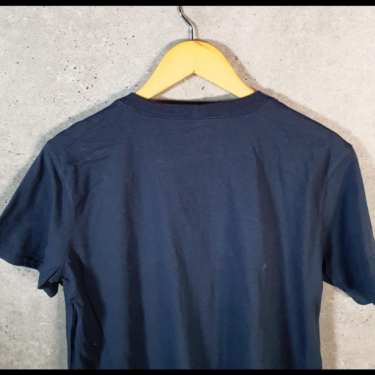 Vintage Carhartt Pocket T Shirt Womens Medium Blue Workwear Chore Utility Loose Fit C9273