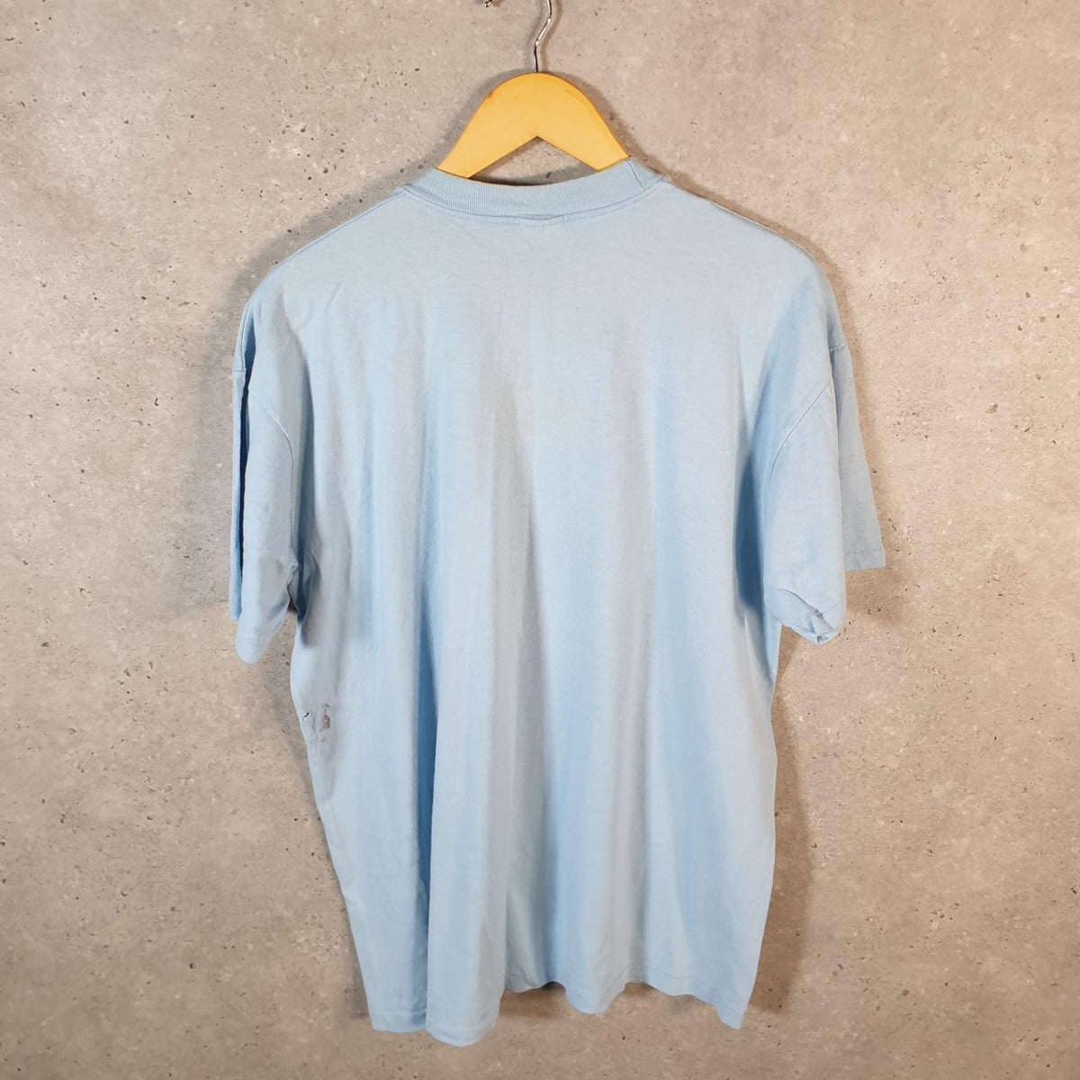 Vintage Stedman Raven Knob Old Hickory Boat 90s USA Single Stitch T Shirt Men’s XL Blue