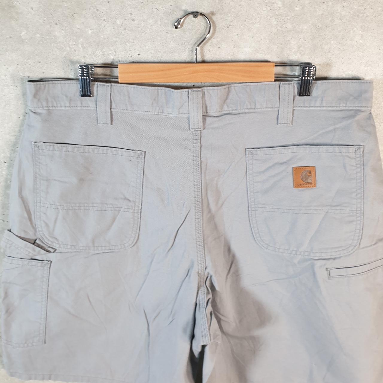 Vintage Carhartt Baggy Carpenter Shorts Jorts Cargo Men’s W40 Grey Original Fit Workwear