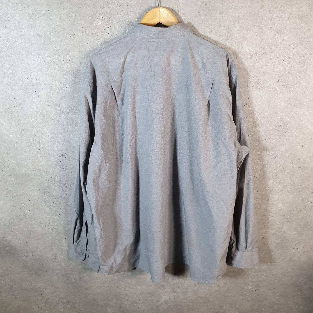 Vintage Carhartt Shirt Button Down Mens 2XL Grey Chore Utility Relaxed Big Fish Vintage