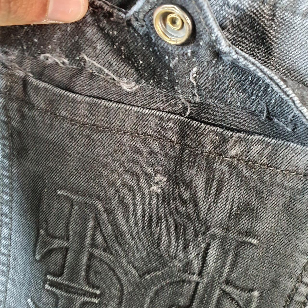 Vintage Michael Cherry Baggy Y2K Hip Hop Jeans Mens W40 Black Denim Wide Leg Big Fish Vintage