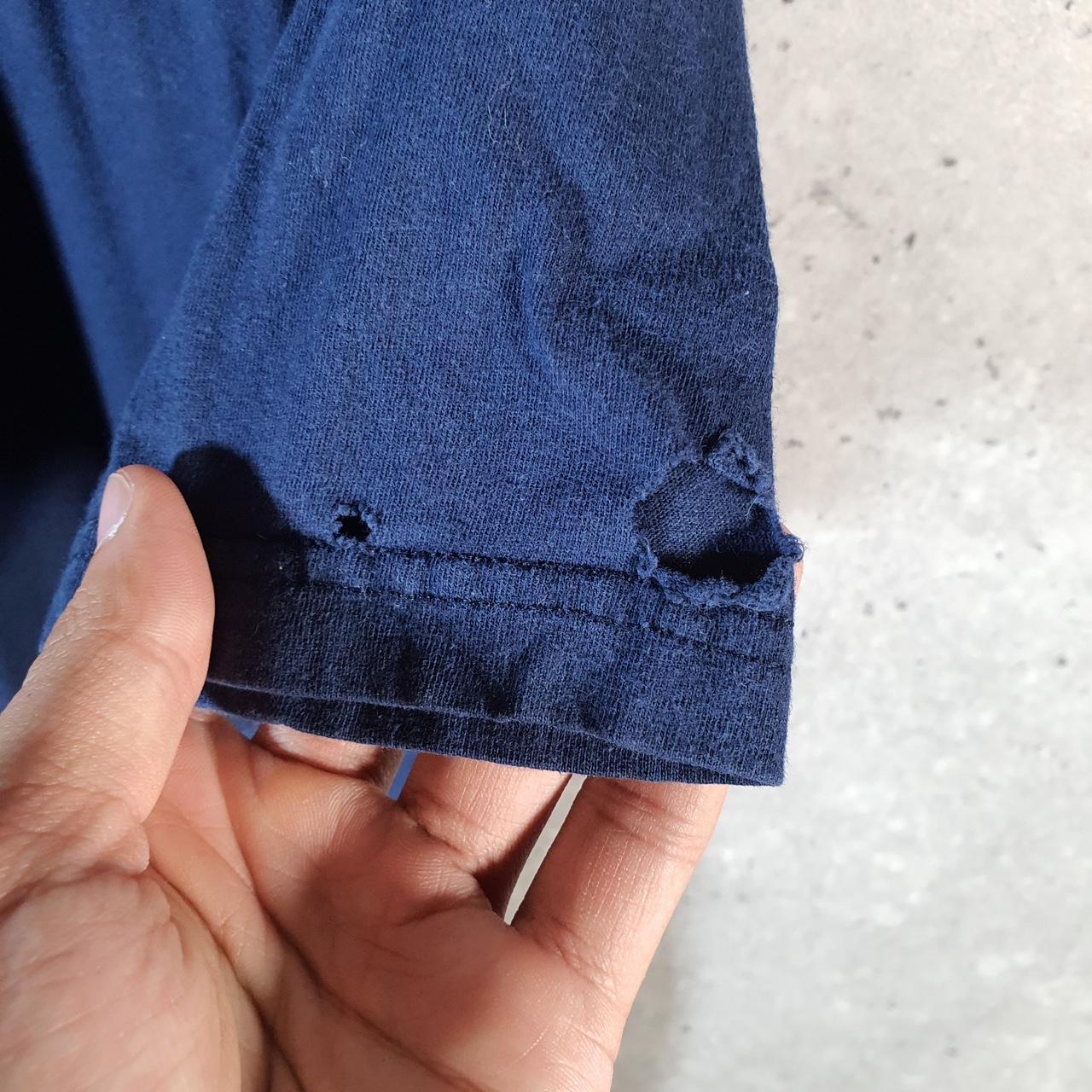 Vintage Adidas Go To Tee Retro T Shirt Men’s Large Navy Blue Three Stripes Logo