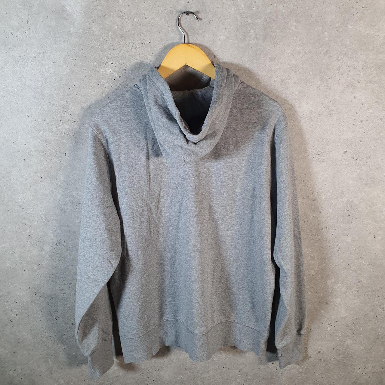 Vintage Nike Duke Centre Swoosh Hoodie Men’s Medium Grey Pro Sport Y2K Pullover Logo