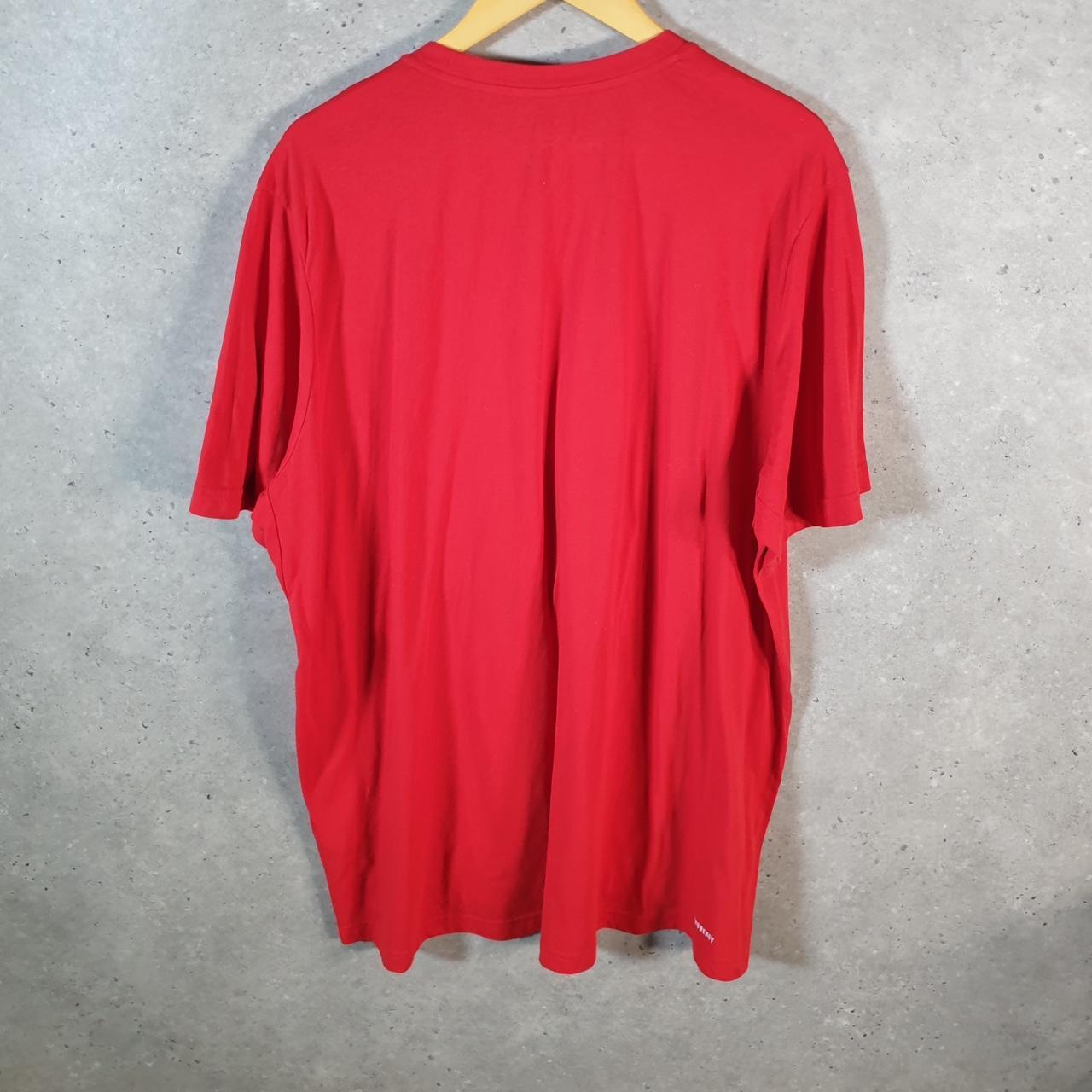 Vintage Adidas Primegreen T Shirt Men’s 2XL Red Three Stripes Athletic