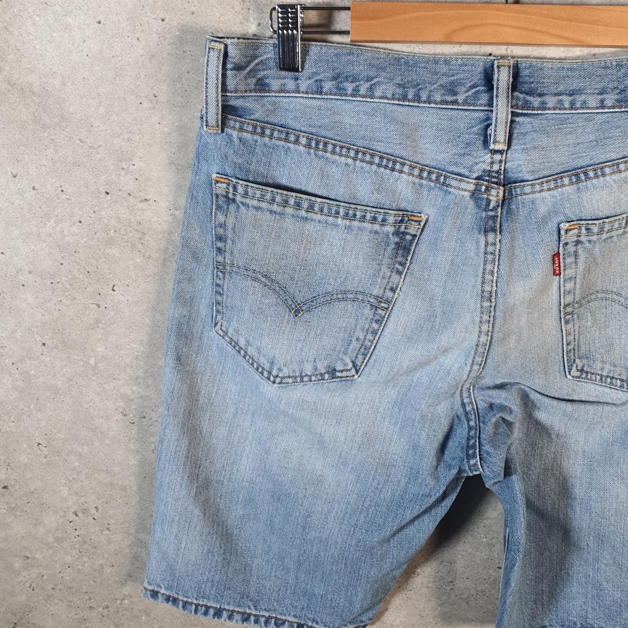 Vintage Levi’s Baggy Shorts Jorts Cargo Mens W33 Blue Relaxed Denim