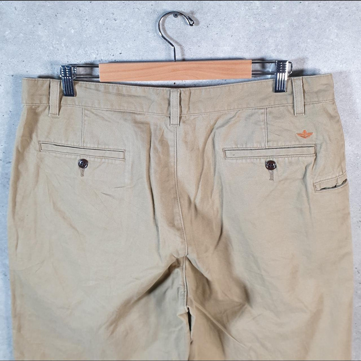 Vintage Dockers Chino Shorts Jorts Cargo Men’s W36 Brown Baggy Cotton A4395