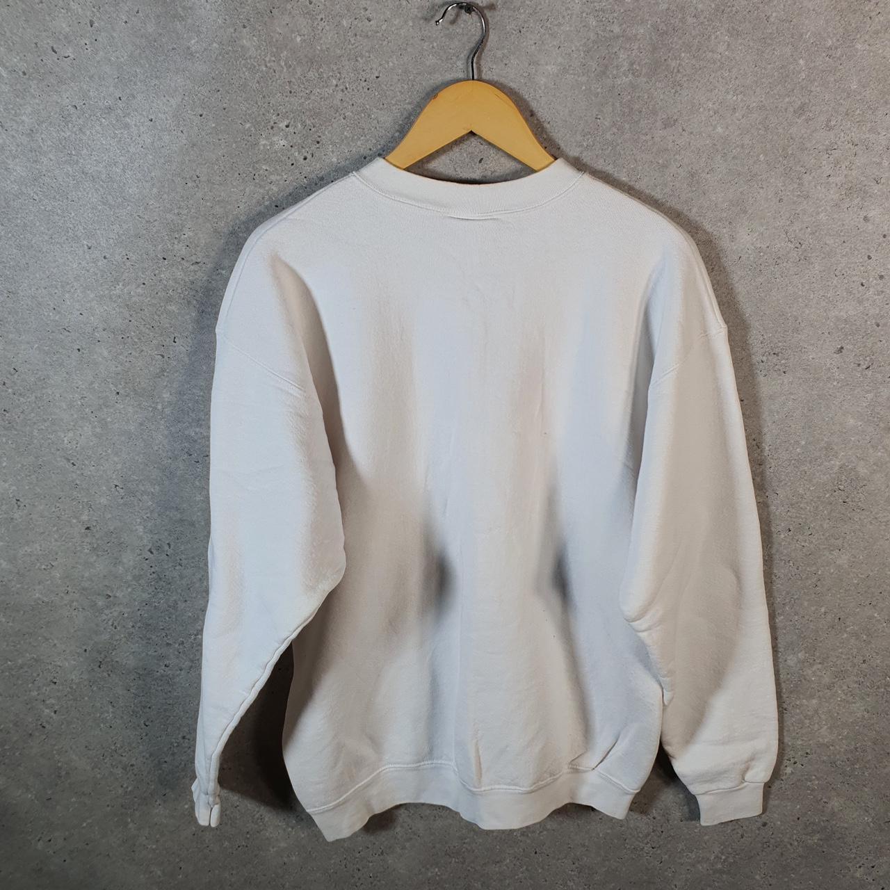 Vintage Lee Ultraweight Sweatshirt Men’s Medium White USA Olivia Alaska Holiday New York