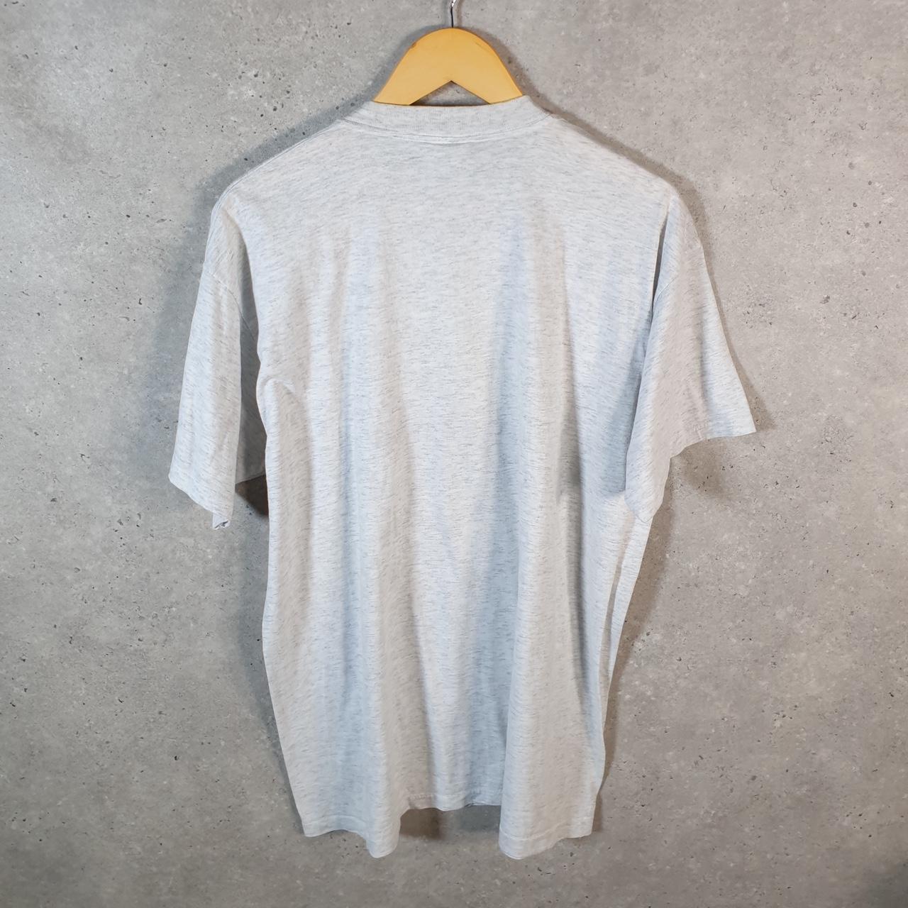 Vintage Oneita Power Collegium Bostoniense 90s USA Single Stitch T Shirt Men’s XL Grey