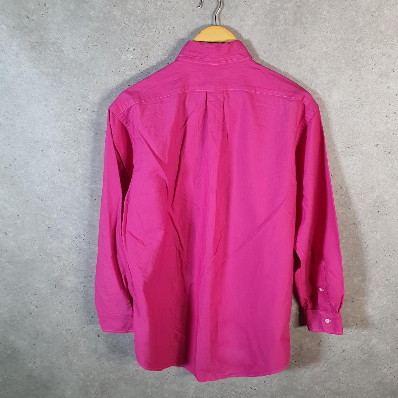 Vintage Ralph Lauren Button Down Shirt Men’s Large Pink Custom Fit Cotton Pony