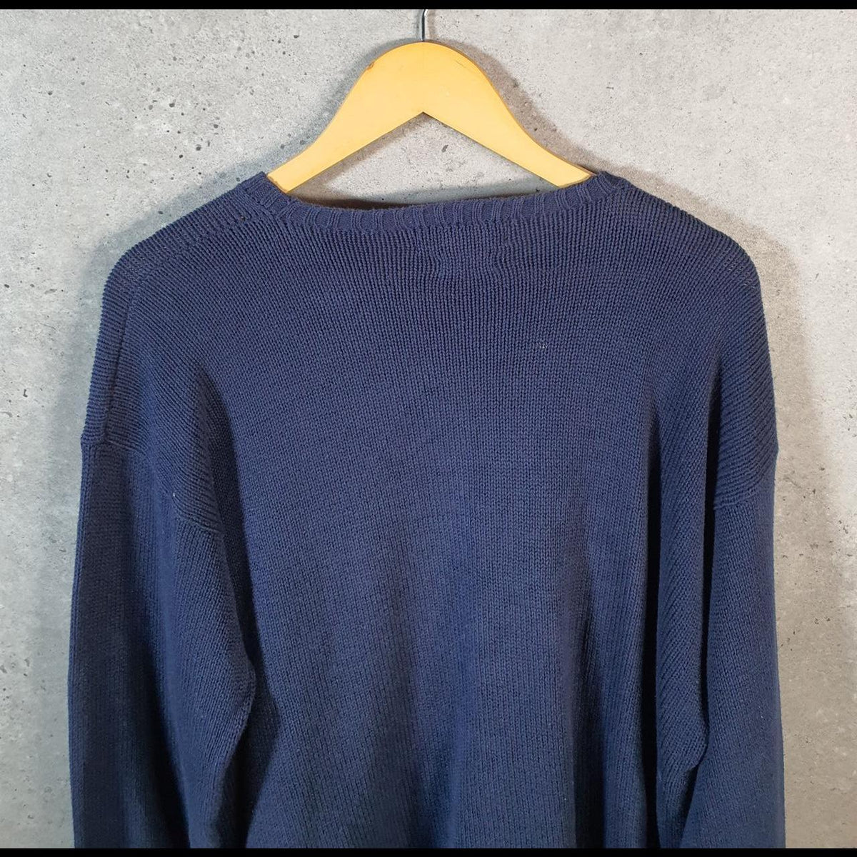 Vintage Ralph Lauren Polo Heavyweight Sweatshirt Men’s XL Blue Pullover Pony C8848