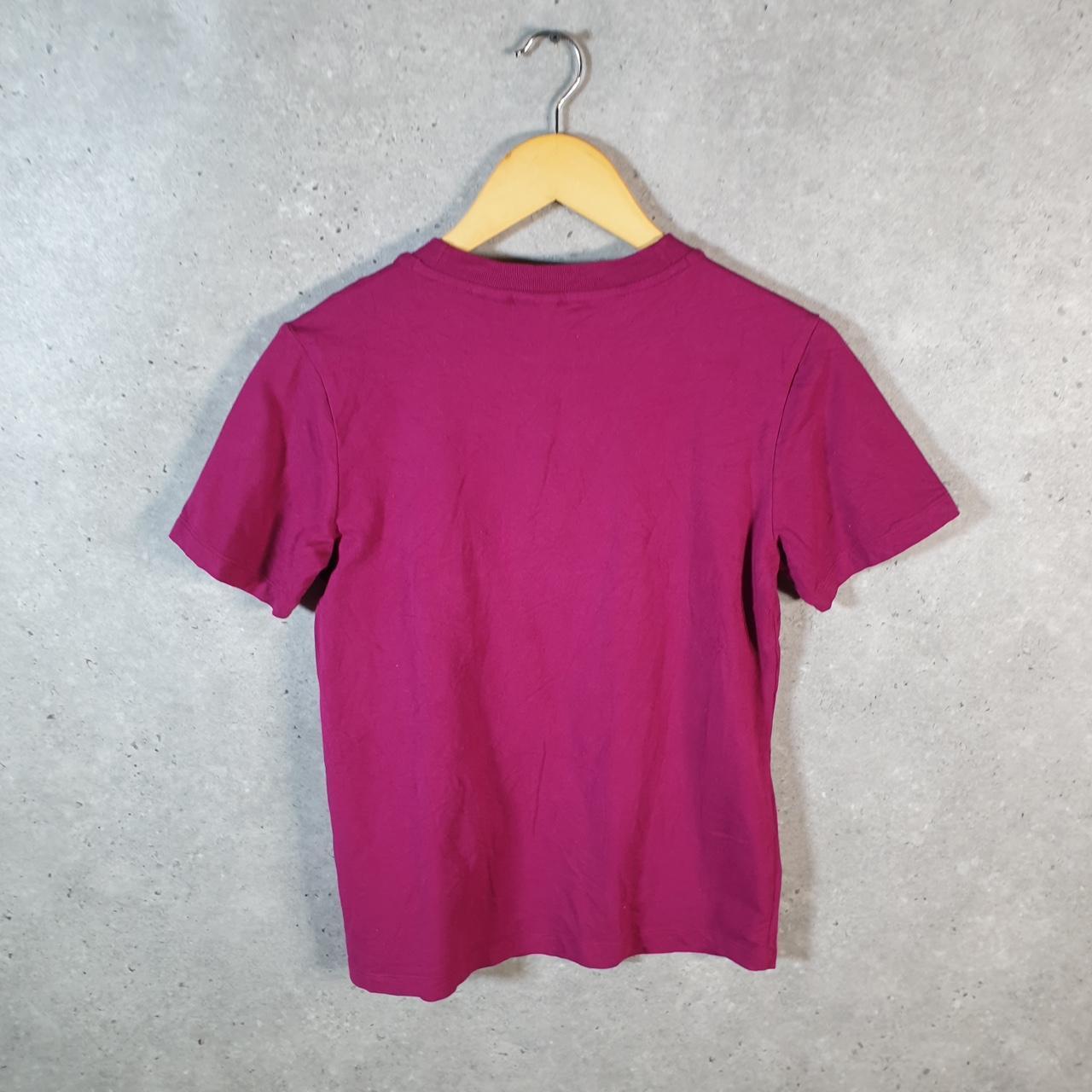 Vintage Adidas Trefoil Retro T Shirt Womens Small Pink Three Stripes Logo Athletic