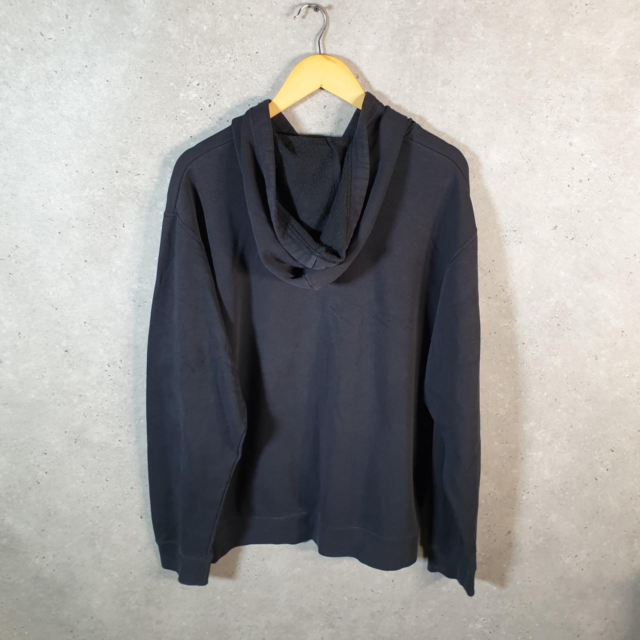 Vintage Nike 90s Athletic Department Hoodie Men’s Large Black Swoosh Pullover