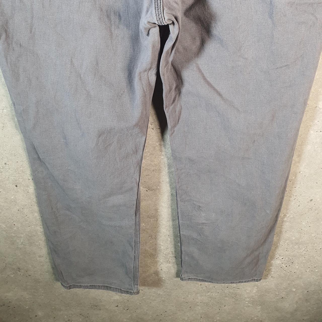Vintage Carhartt Carpenter Trousers Mens W44 L32 Grey Relaxed Fit Workwear USA