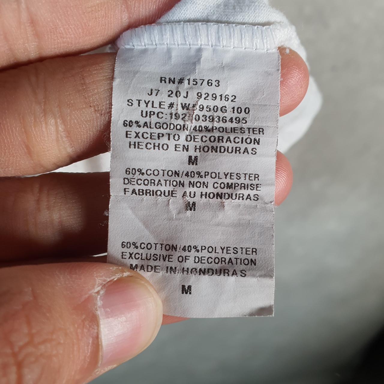 Vintage Champion Spellout Logo Cropped T Shirt Womens Medium White Athletic C9845