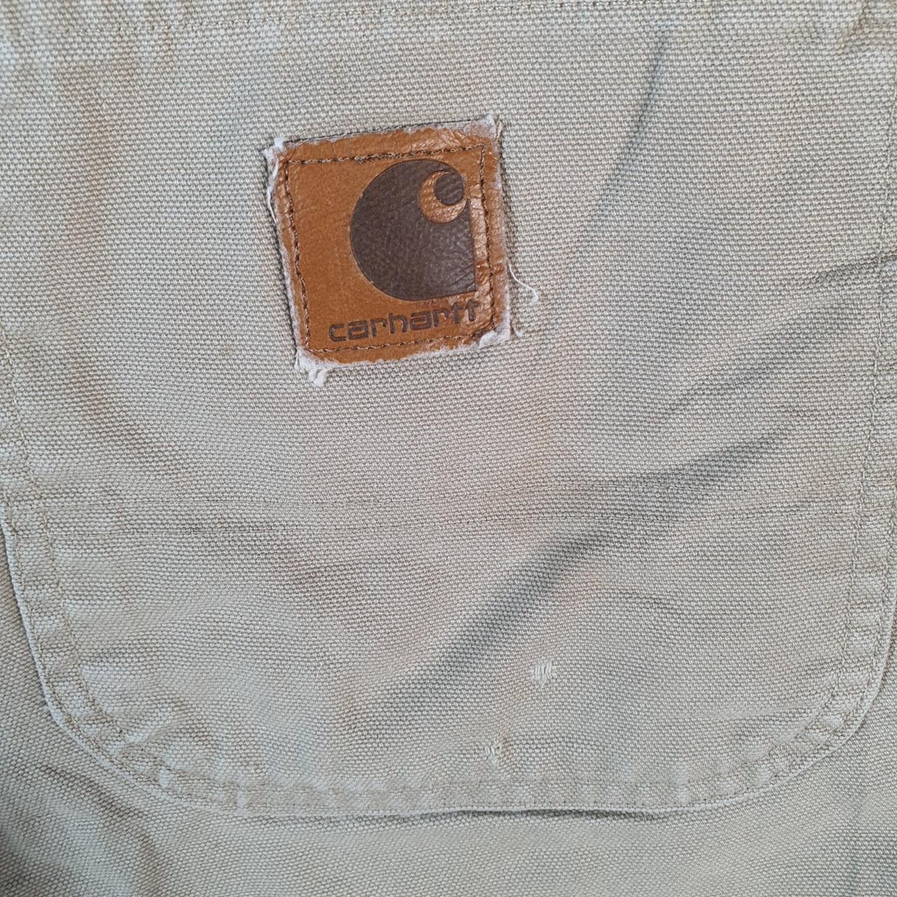 Vintage Carhartt Baggy Carpenter Shorts Jorts Cargo Men’s W38 Brown Relaxed Fit Workwear A4686