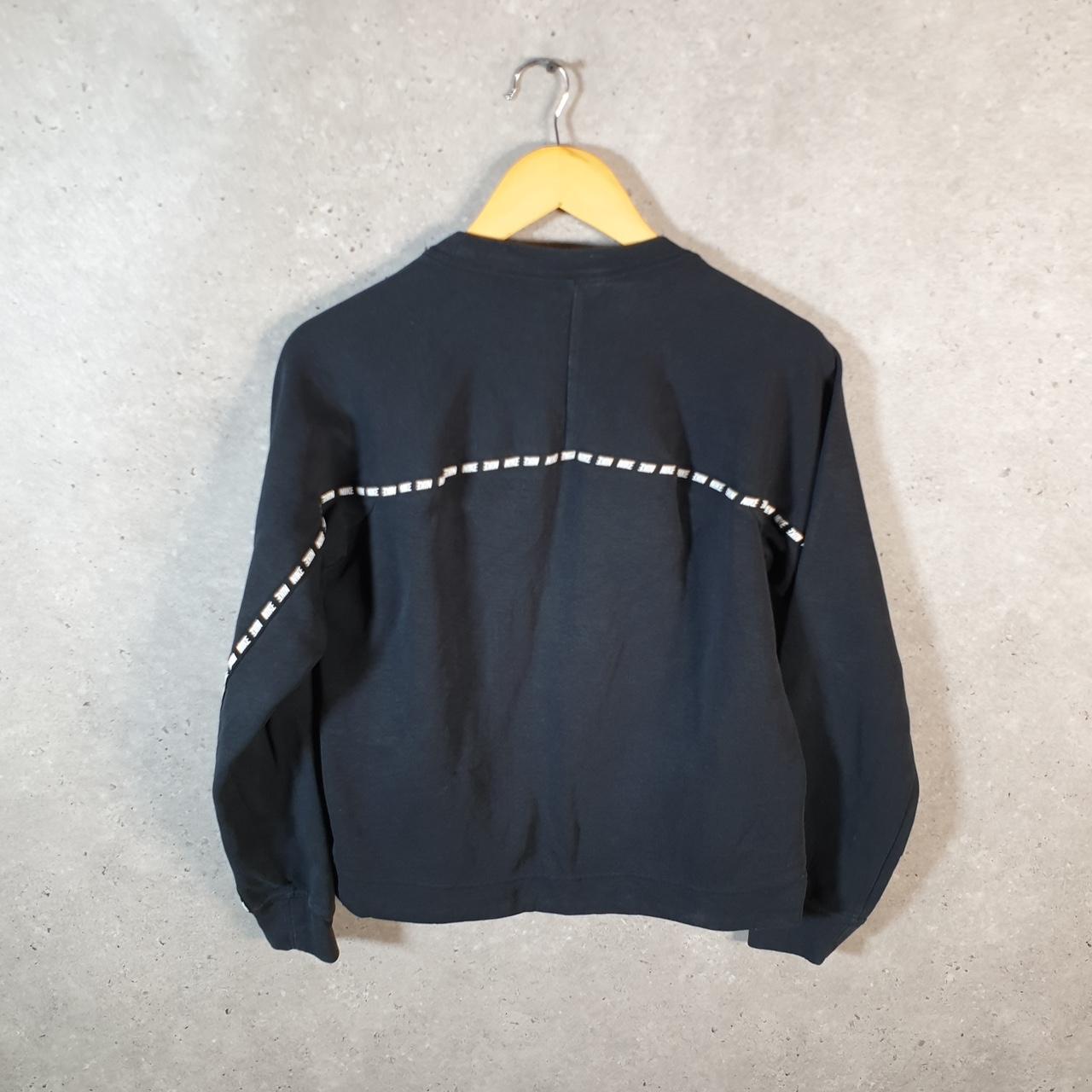 Vintage Nike Centre Spellout Sweatshirt Womens XS Black Y2K Pullover Logo