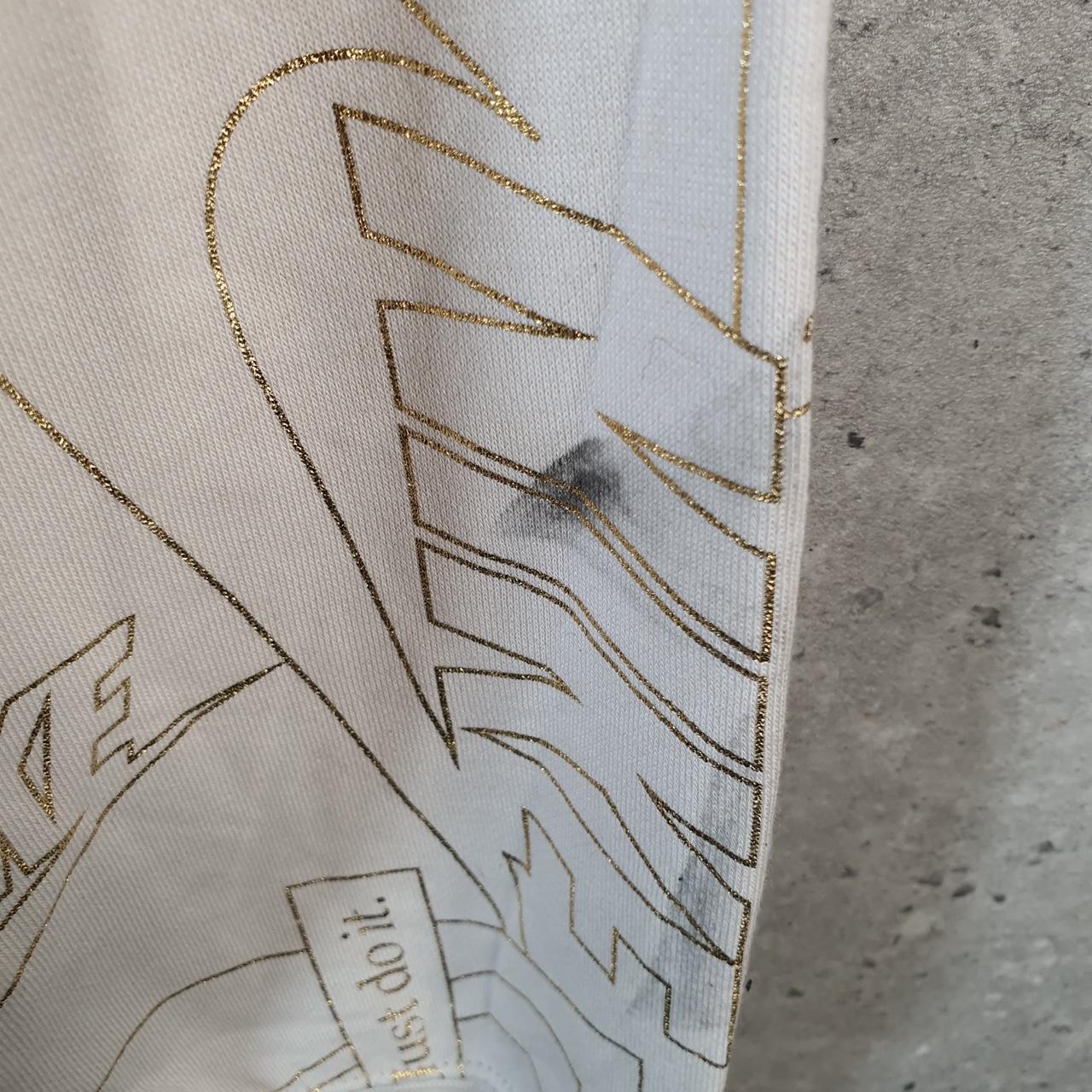 Vintage Nike All Over Print AOP Sweatshirt Men’s XL Brown Swoosh Y2K Pullover Logo