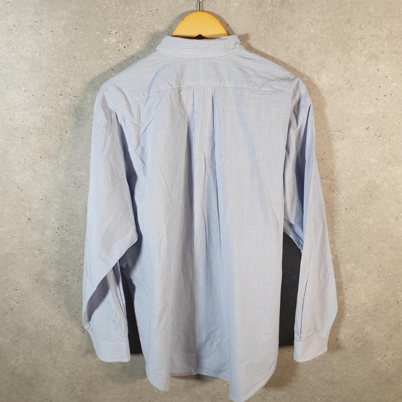 Vintage Ralph Lauren Button Down Shirt Men’s XL Blue Checkered Classic Fit Cotton Pony
