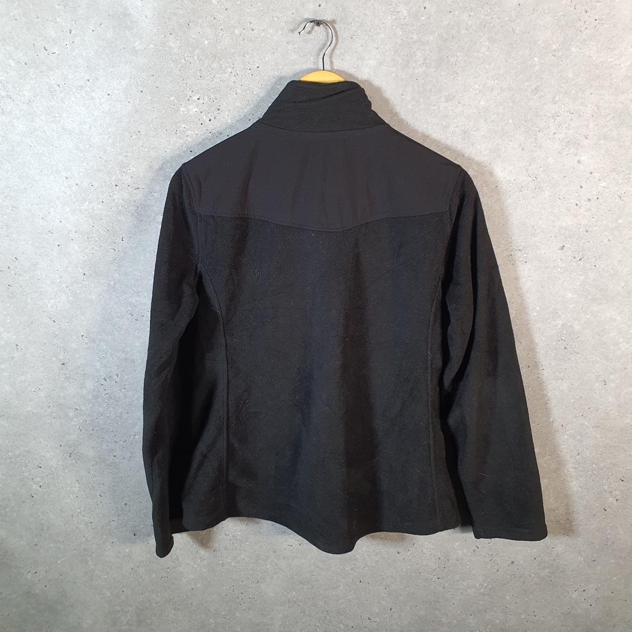 Reebok Full Zip Fleece Sweatshirt Mens Large Black Embroidered Logo